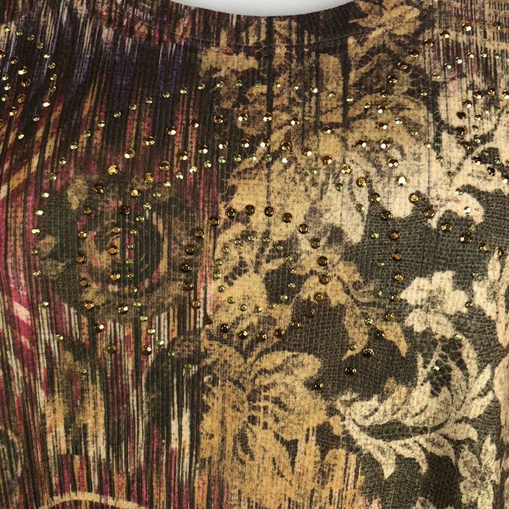 Christopher & Banks green/multi color top large - Picture 4 of 7